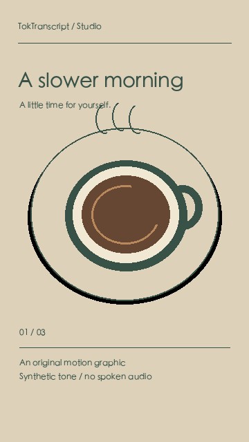 Coffee sample footage used to illustrate an editing workflow